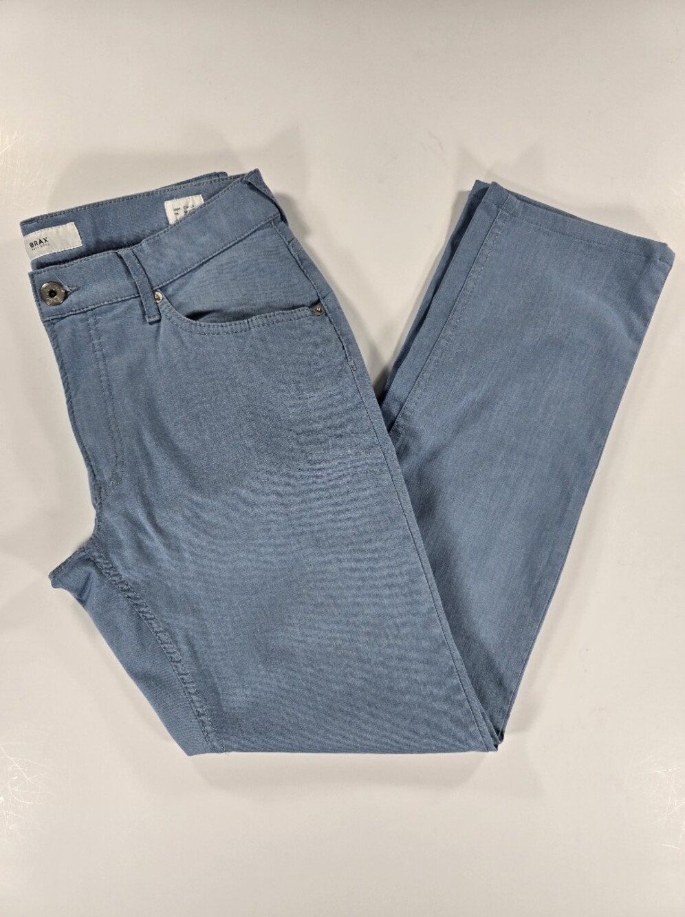 Brax 32x28 Blue Chuck Modern Cotton Blend 5 Pocket Soft Twill Casual Pants